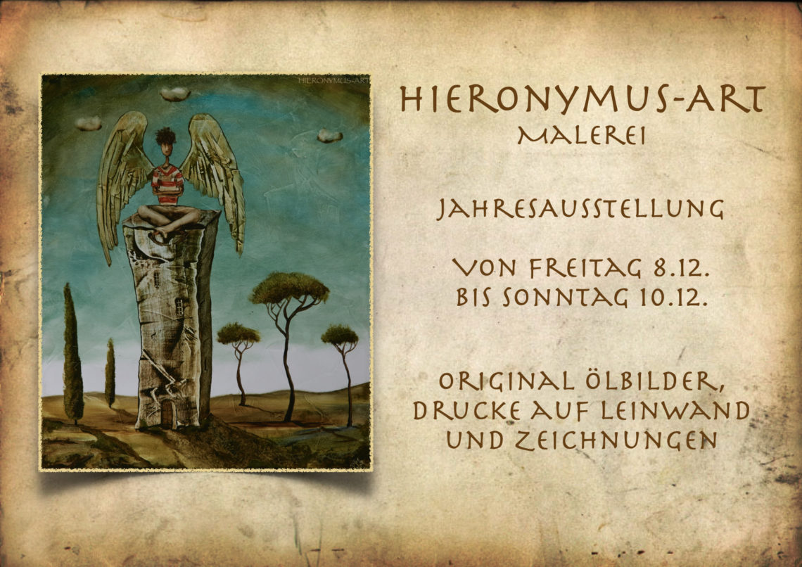 Flyer zur Ausstellung Hieronymus-Art